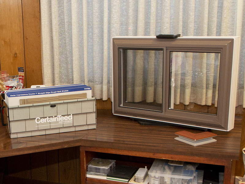 full size vinyl window sample