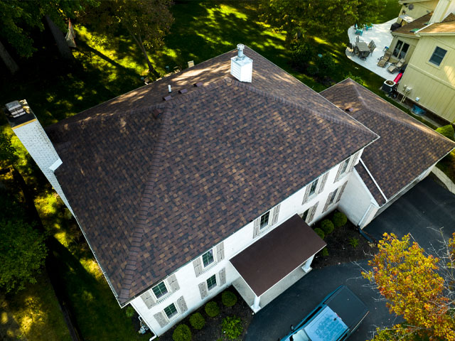 roof replacement after shot by Tri-State Windows, Siding And Roofing